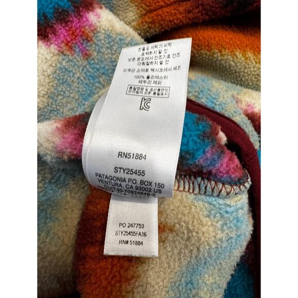 PATAGONIA Synchilla Snap-T Fleece Pullover in Timer Twist Size XXS - Picture 10 of 10